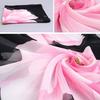 Mode Dam Lång Mjuk Chiffong Blommönster Sjal Wrap Stole Beach Scarf Gift
