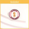 Pink Trendy Geometric Cartoon Brooch With Letter Certification And Fun Peanut Motif
