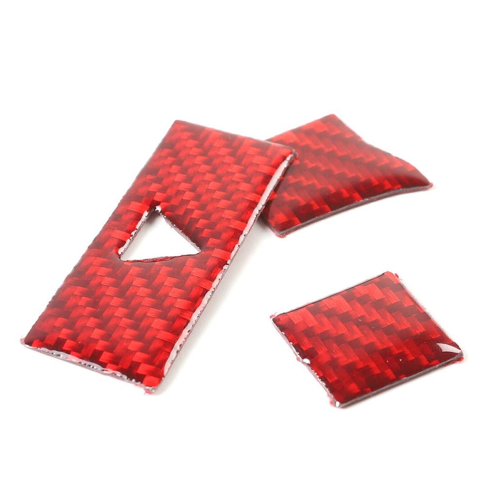 For Mazda MX-5 2016-2024 Red Real Carbon Fiber Emergency Light Switch Panel Trim