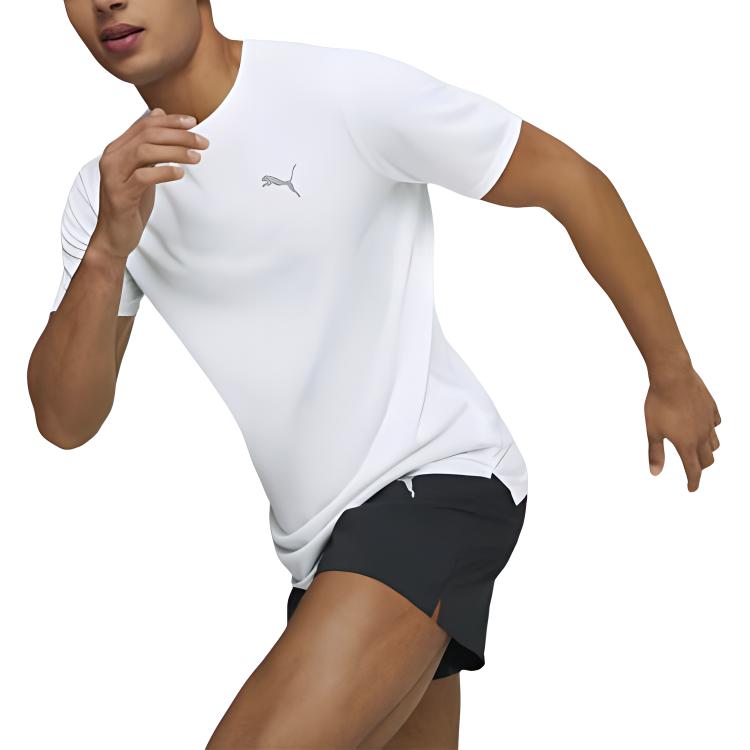 PUMA RUN FAVORITE T Shirt Men's White 523683-02