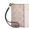 Coach 15 Brand Logo Zipper Closure Coated Canvas Mini Clutch Women clutch Chalk Multicolor CW854-IMXDM