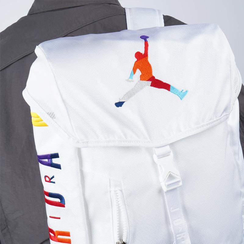 Jordan Polyester Basketball Rucksack Normal Unisex Weiß Jordan 9A0254-W4H