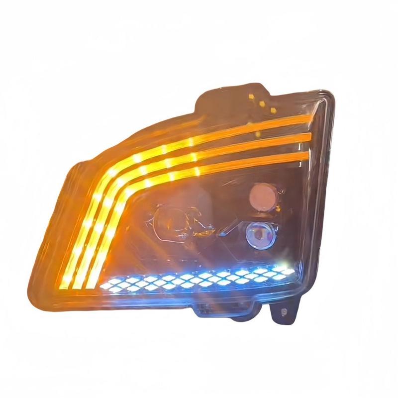 Jiefang JH6 LED Headlight Assembly with Dynamic Turn Signal and High-Brightness Lens Upgrade