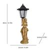 Figurina di Cucciolo Alimentata a Energia Solare: Decorazione da Giardino in Resina per Esterni