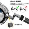 SANLIKE Landing Net, Large Aluminum Landing Net, Foldable Landing Net with Rubber Oval Frame, Large Size, 52 X 65cm, Gunmetal Color