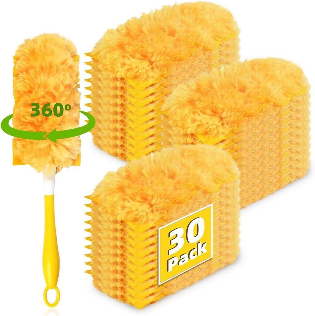 360° Static Disposable Dusting Head for Daily Use - Efficient Hair and Dust Removal Duster