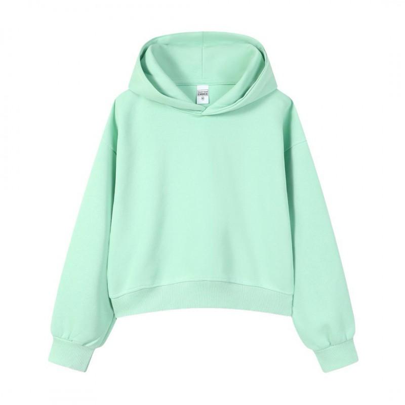 Womens Oversized Hooded Zip-Up Sweatshirt Lightweight Cotton Blend Casual Top