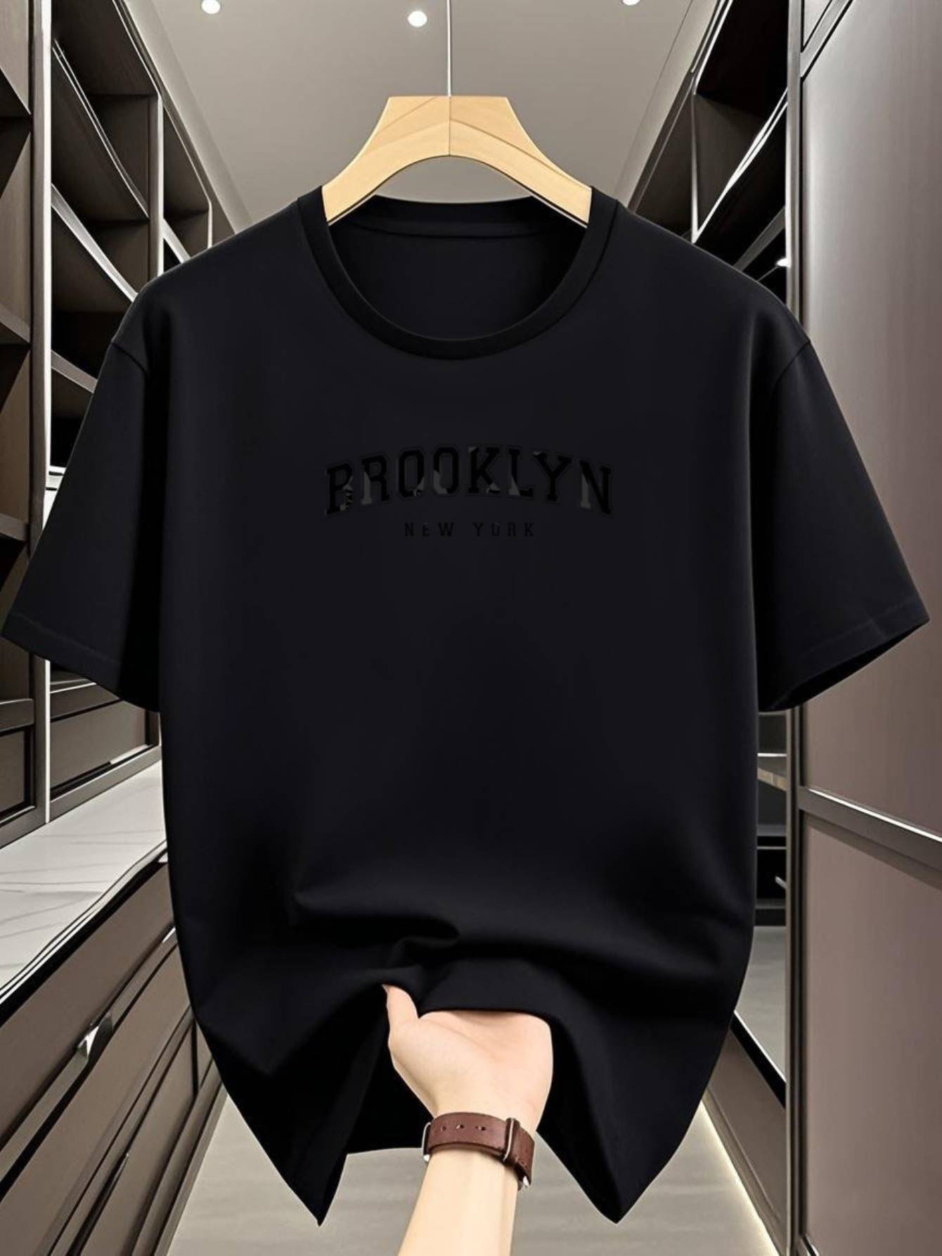 Brooklyn New York Graphic T-shirt - Casual Crew Neck XXL