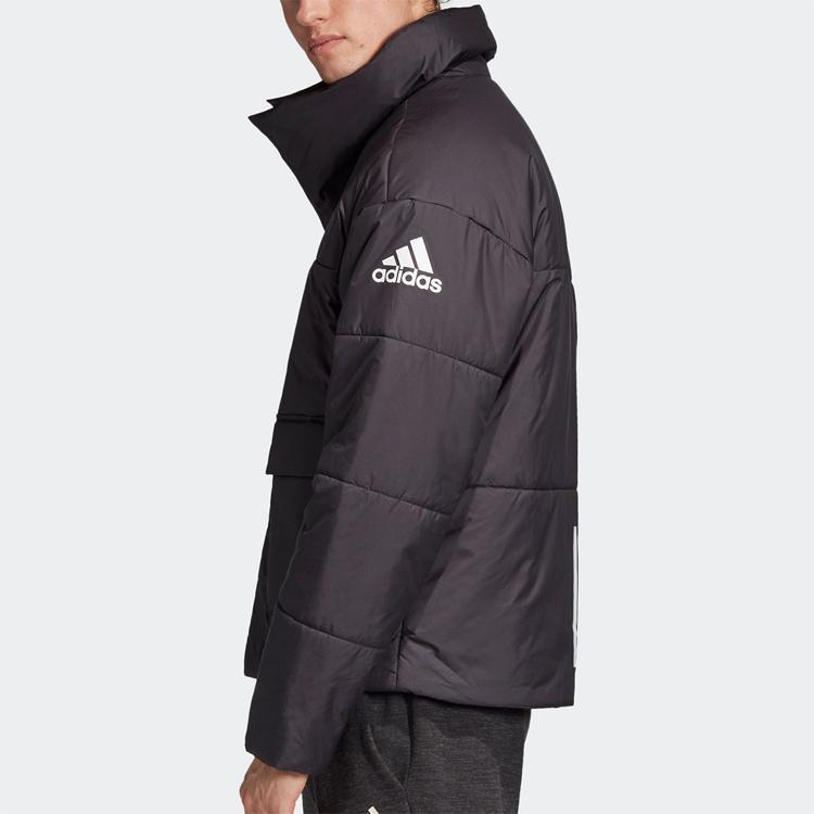 Adidas Loose Fit Large Pocket Long Sleeve Cotton Jacket Men Outerwear Black DZ1433