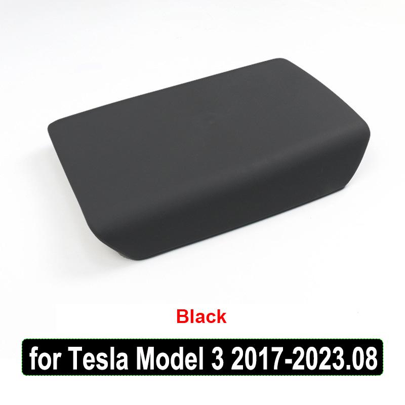 Dla Tesli Model Y Juniper 2025 Pokrowiec Ochronny na Pudełko Podłokietnika Model 3 Highland 2024 2023 2022 Panel Dekoracja TPE Akcesoria Wnętrza
