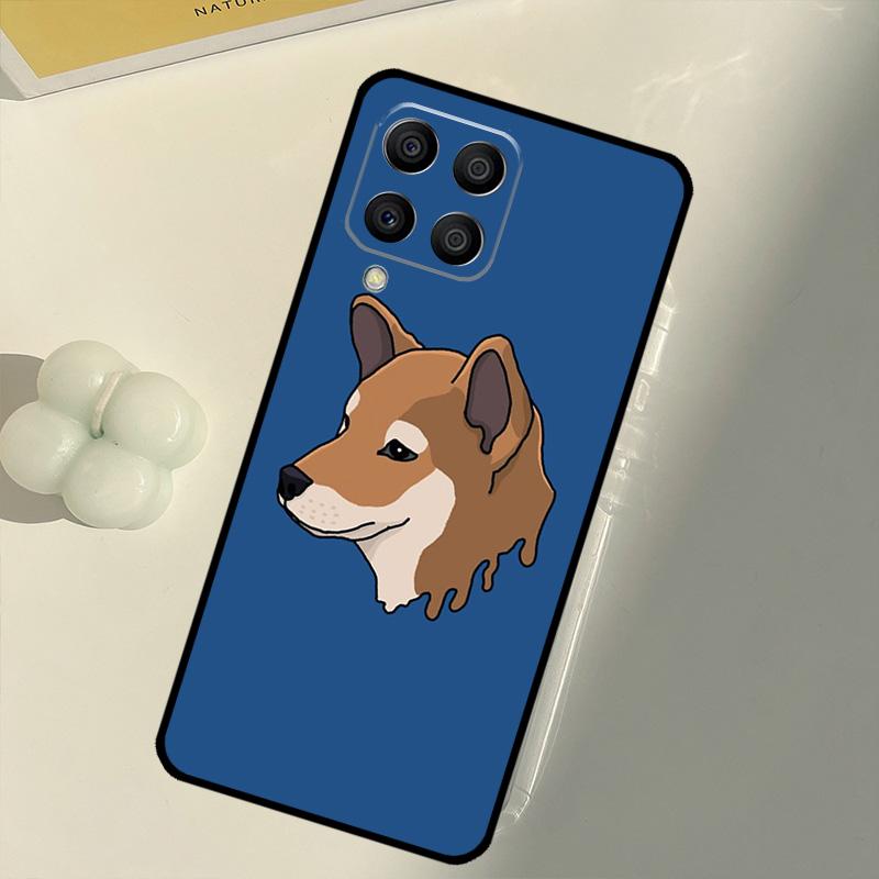 Animal Cartoon Akita Dog For Samsung Galaxy M16 M06 M12 M55 M15 M35 M14 M34 M54 M11 M21 M31 M13 M33 M53 M32 M52 Case