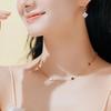 Titanium Steel Mini Four-Leaf Clover Collarbone Temperament Women's Necklace Fashion Versatile High-Class Feeling Necklace