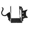 Decorative Cat Bookend Black Cat Book Organizer Animal Ornament Decoration Figurine for Kids Room Shelves Table Home Living Room