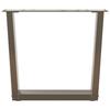 VidaXL V-shaped Coffee Table Legs, 2 Pieces, Natural Steel, 50 X (42-43,3) Cm 4012631