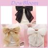Elegante Accessorio Collare Papillon in Ceramica per Donne con Dettaglio in Tessuto Peluche per Abbigliamento Formale