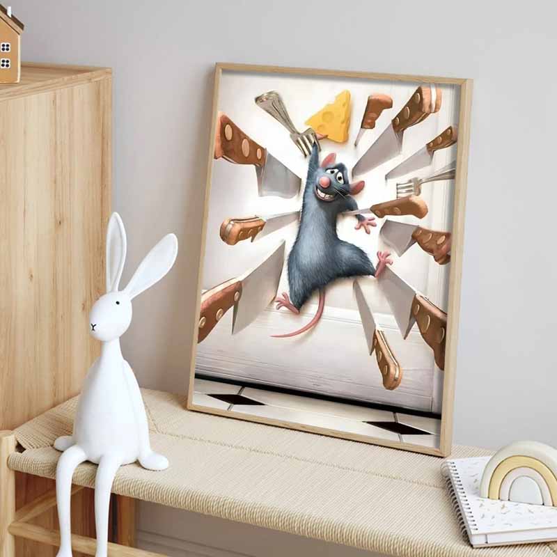 Disney Diamond Ratatouille Cheese Themed Artwork 5D Rhinestone Mosaic DIY Cross Stitch Gift Home Decor