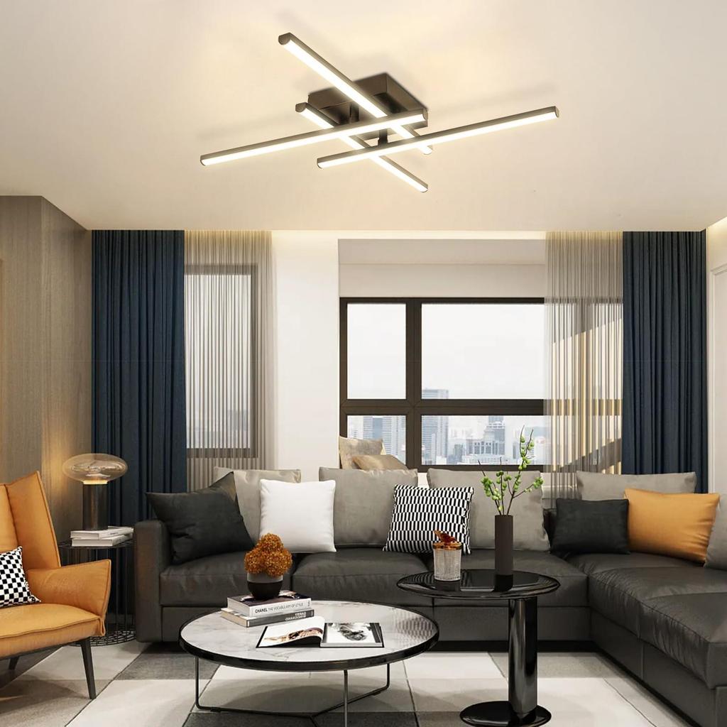 Modern Minimalist LED Ceiling Light for Living Room and Bedroom