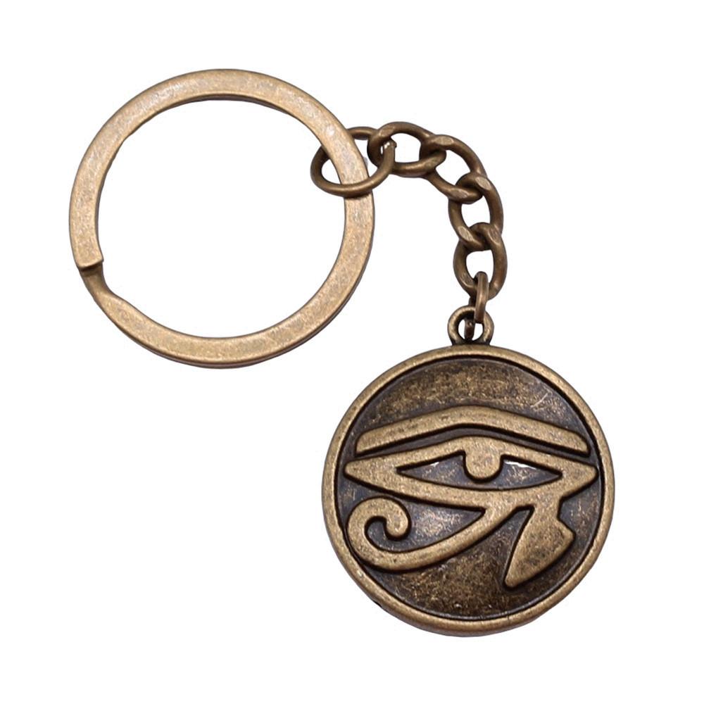 Hamsa Hand Charm Keychain Evil Eye Protection Key Ring 28mm Ring