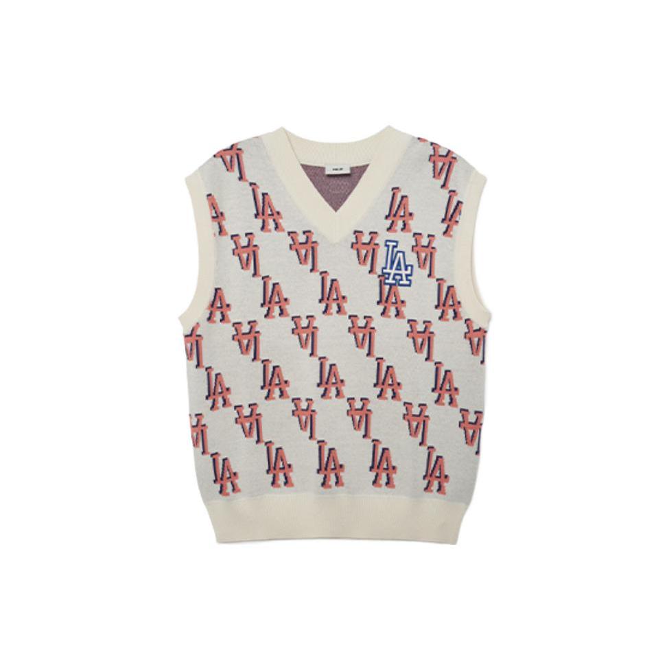 MLB Vests Unisex Cream V neck Moderate Other 3AKPM0331-07CRS M