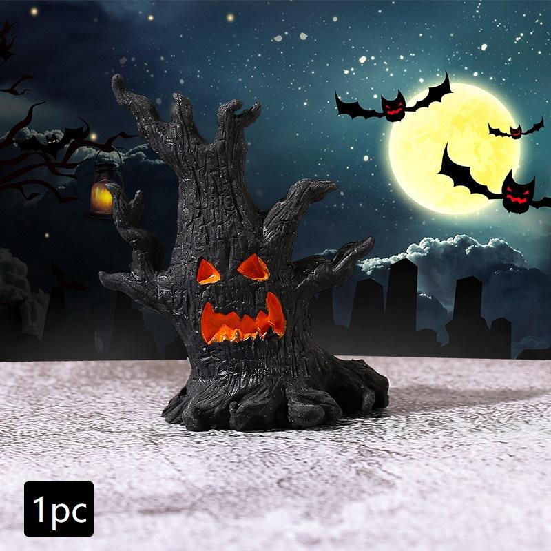 Micro Landscape Halloween Dryad Ornaments Mini Dryad Shape Craft Resin Ornament For Halloween Party Horror Atmosphere Home Decor