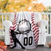 Baseball Theme Printed Blanket - Perfect for Couch, Bed, Travel & Outdoor Use | Machine Washable, Cozy & Durable.