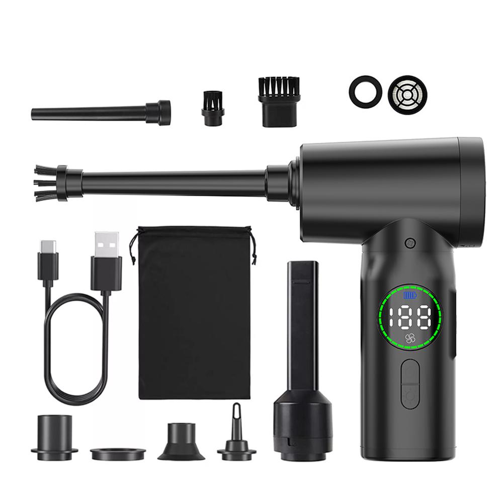 

7500mAh беспроводной портативный воздушный пылесос для выдувания пыли надувной 6 в 1 пылесос для чистки компьютера автомобиля дома