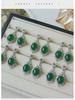 Elegant Retro Zircon Earrings: Chic, Versatile, and Luxurious Silver Needle Design