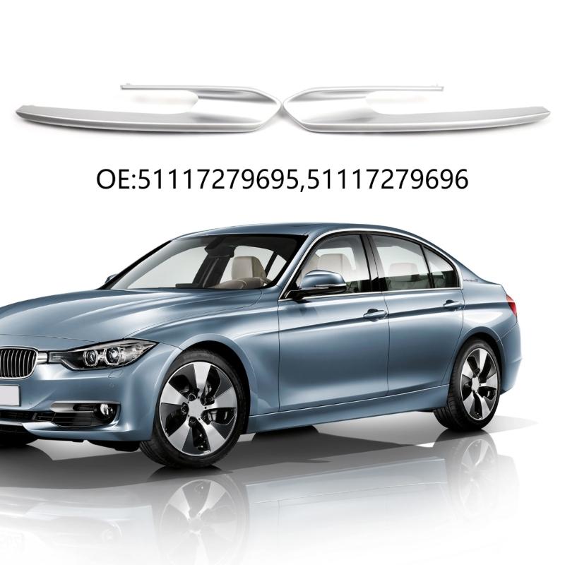 Fog Light Grills Trim Cover 51117279695, 51117279696 Trim For 328i/320i Fog Lights Headlights Covers Frame