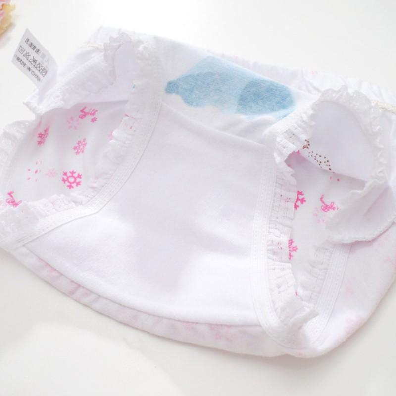 5PC Baby Cartoon Underwear Girls Cotton Briefs Underpant Children Panties Short