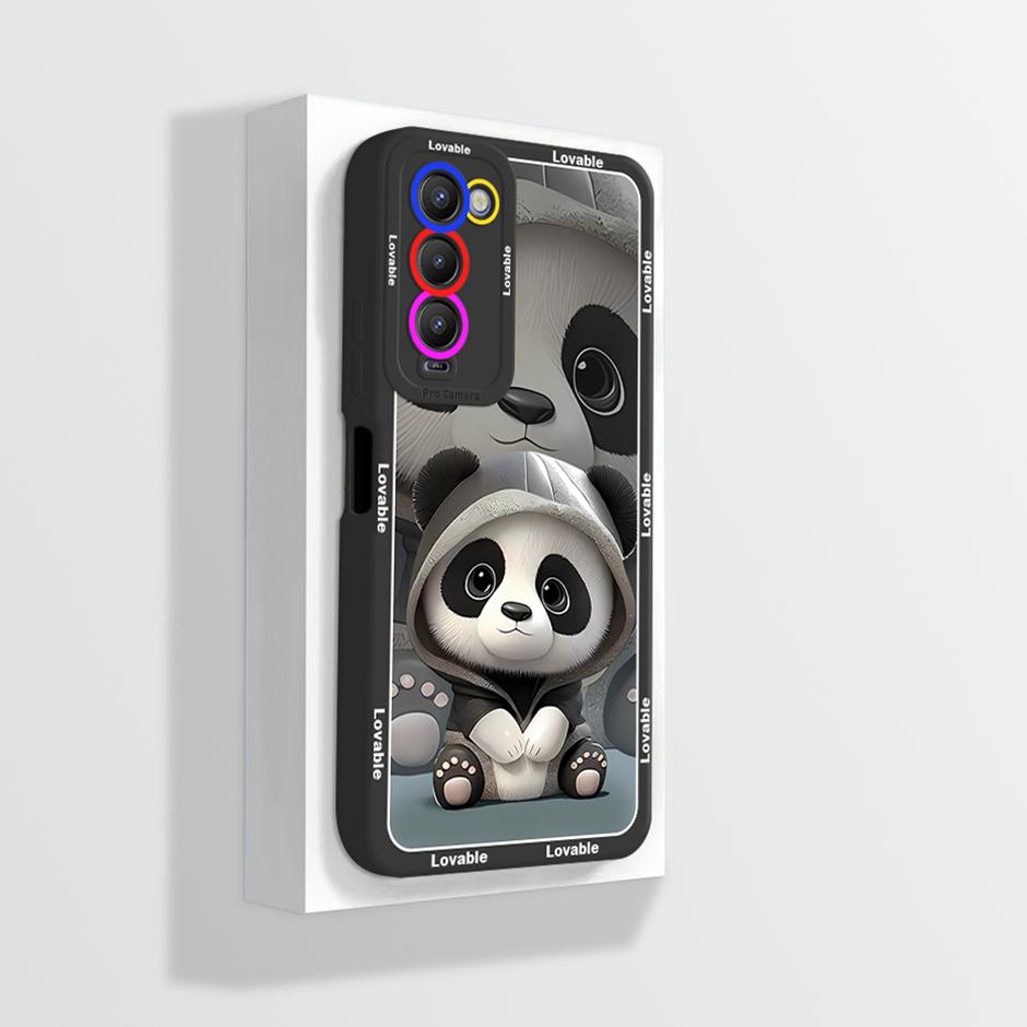 For Tecno Camon 18 18P Case CH6 CH7 Soft Silicone Phone Cover for Camon 18 Camon18 P Camon18P Cases Straight Edge Bumper Fundas