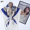 French Retro Ladies' Silk Square Scarf - Versatile Spring/Summer Fashion Accessory