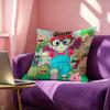 Anime Dr Slump Pillow Case Square DoubleSided Sofa Cushion Cover Bedroom Bedside Pillow