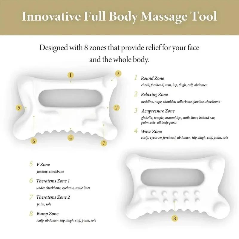 Facial GuaSha Massage Board Body Skin Care Relaxation Scraper for Face Maintenance And Muscle Relief Body Care Tool