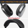 SOULWIT Protective Kit for AirPods Max TPU Cover Headband Cover Earpad Case Protection Accessory Easily Slim 2/1 (2026/2024/2020, USB-C/Lightning) - +