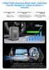 Portable Wireless Bike Air Pump for Road and Mountain Bikes Compact High-pressure 130 PSI Electric Inflator for Cycling