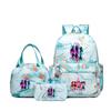 KPOP Oxford Cloth 3 Piece Set School Backpack with Lunch Bag and Pencil Case for Kids