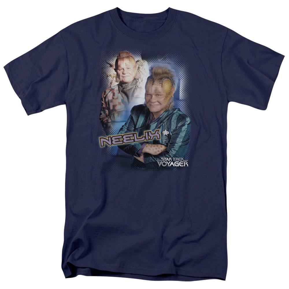 Star Trek - Neelix - Adult Unisex Short Sleeve T-Shirt - Blue XL