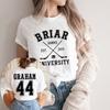 Briar University Graham 44 Hockey Zweiseitiges T-Shirt Briar U Hockey Romanze Tee Unisex Kurzarm T-Shirt Buchliebhaber Geschenk Shirt