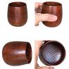 180ml Wooden Whiskey Tumbler 2 Pcs Wooden Bourbon Drinking Glass Creative Vintage Wooden Bourbon Glasses Set Men Dad Presents