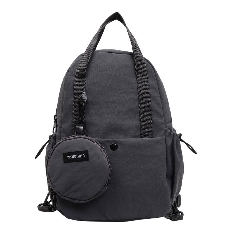 

Легкий рюкзак женский трехцелевой наплечный рюкзак многофункциональная нагрудная сумка дорожная сумка темно-серого