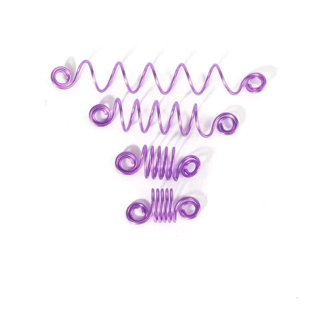 10Pcs Hair Braids Spring Hair Rings DIY Cuffs Tubes Hair Accessories Dreadlocks Beads  African