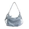 Korean Niche Star Rivet Underarm Biker Bag Women Style Crossbody Handbag Large Capacity Tote Bag Daily Matching