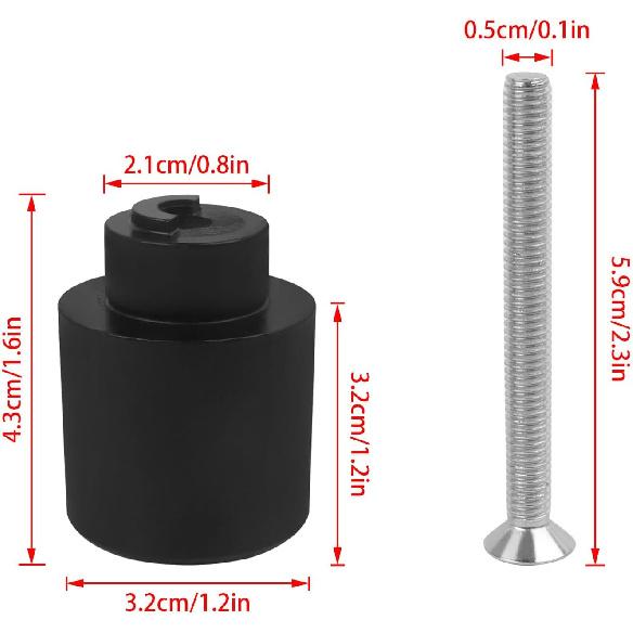 Motorcycle Handle Bar End Grips Plug Weights Hand Grips Plug Caps Replacement for Honda Goldwing GL1800 2001-2025 CBR600RR CBR1000RR CB1100 CB1300