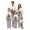 Vianočné potlače Rodinné zodpovedajúce Súpravy Topy s dlhým rukávom+Nohavice Rodinné zodpovedajúce Súpravy