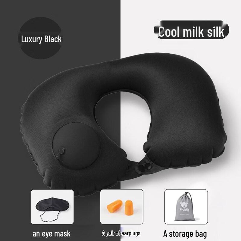 KASHICONG Inflatable U-shaped Neck Travel Pillow
