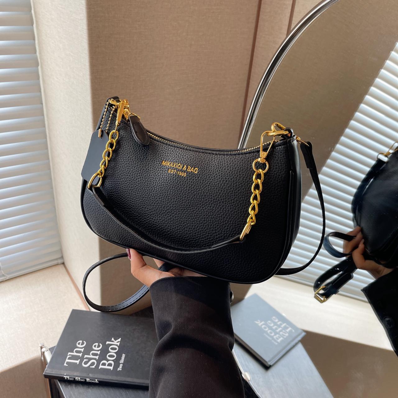 

Сумка через плечо с узором «Личи» в виде подмышки, новый стиль, мода, высокая мода, универсальная сумка через плечо