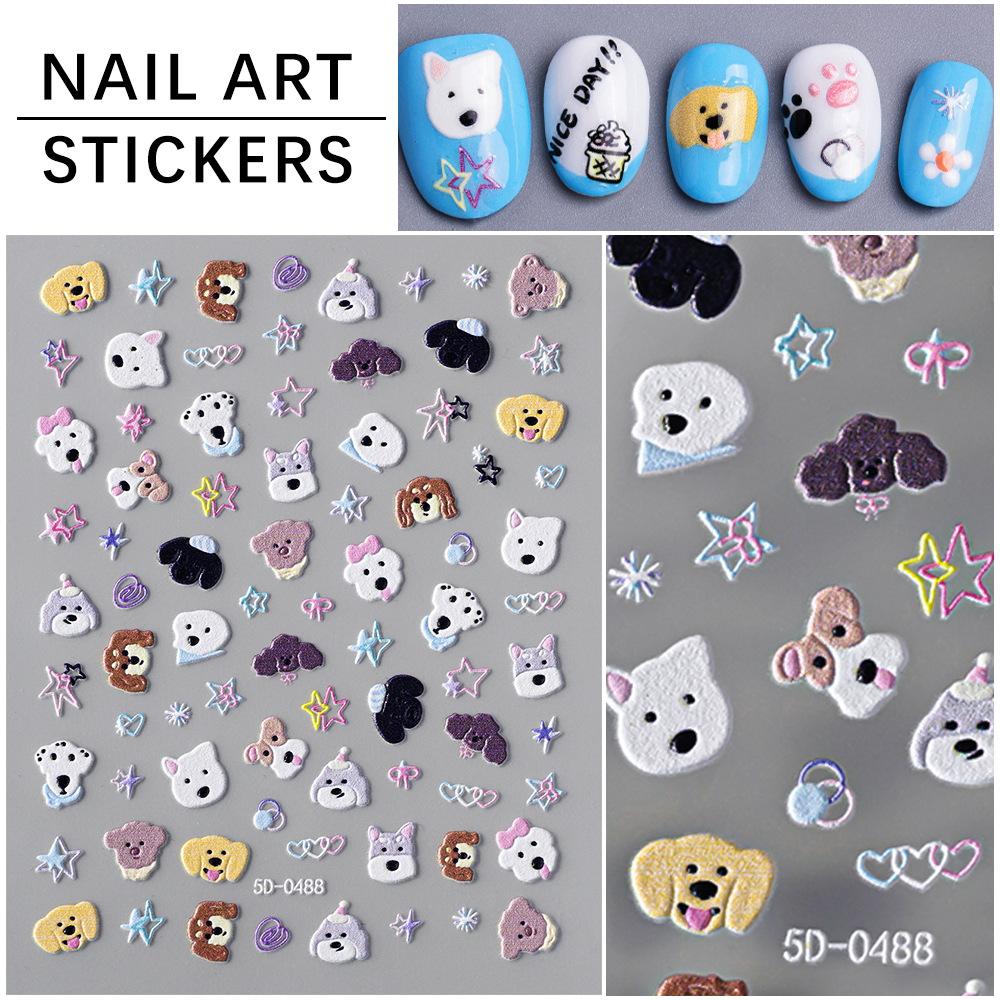 Retro Series Scrapbook Journal Sticker Cartoon Anime Red Color Stationery Sticker DIY Decor Nail Sticker