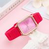 Fashion Versatile Ladies Watch Rectangle Casual Silicone Strap Quartz Watch Schoolgirl Watch