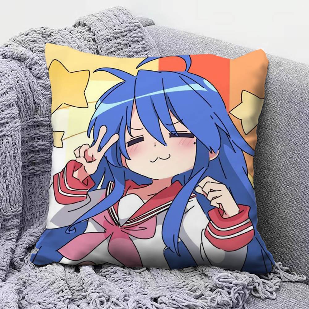 Izumi Konata Lucky Star Anime Girl Home Sofa Cushion Covers and Aecorative Custom Pillow Covers
