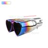 Universal Heart Shaped Car Exhaust Tail Pipe Muffler 2.5 Inch Heart Edge Car Stainless Steel Outlet Muffler Tip Pipe